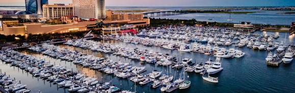 View of the Atlantic City Marina