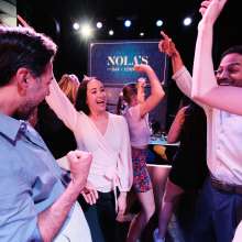 Couples dancing on New Year's Eve at Nola's Bar and Lounge in Atlantic City, NJ.
