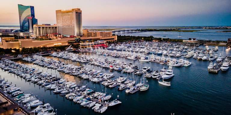 View of the Atlantic City Marina