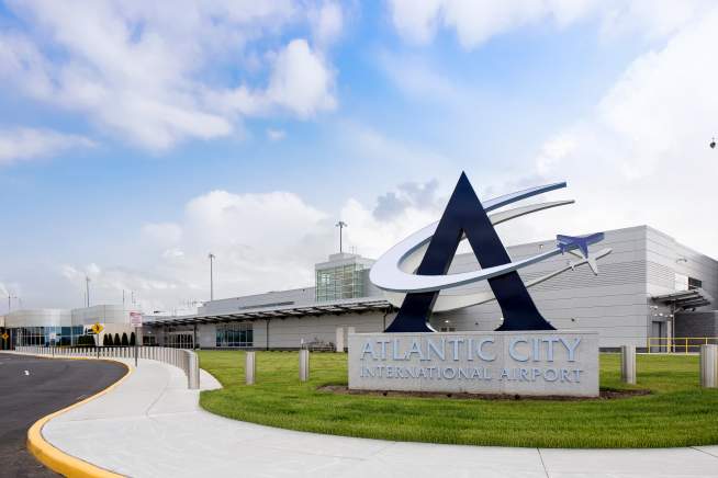 Atlantic City International Airport entrance.