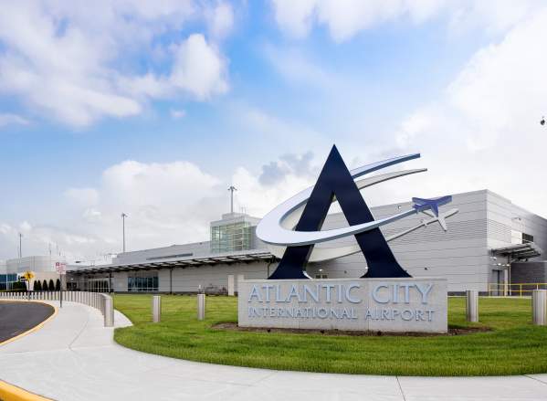 Atlantic City International Airport entrance.