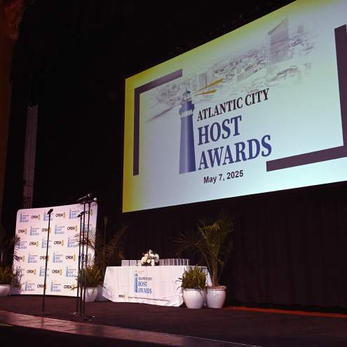 Atlantic City Host Awards stage set for awards given to nominees from the hospitality/tourism industry. May 7, 2026