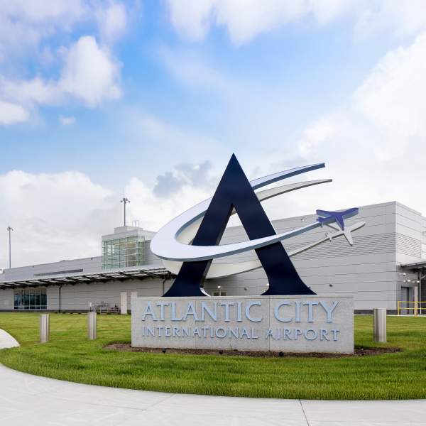 Atlantic City International Airport entrance.