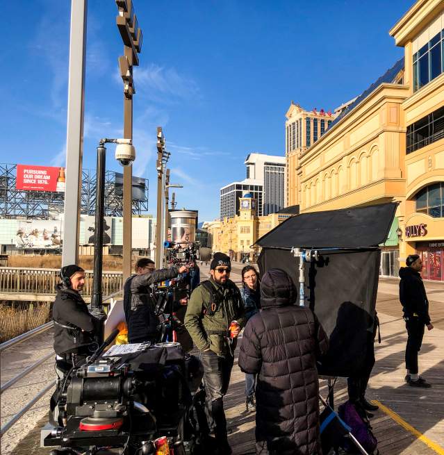 now filming