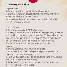 Cranberry Brie Bites