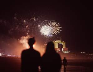 Beach-Fireworks
