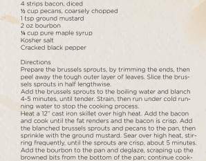 Maple Bacon Brussels Sprouts