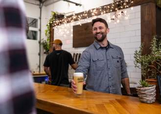Serving up craft brews at The Seed: A Living Beer Project.