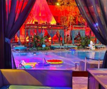 pool at night