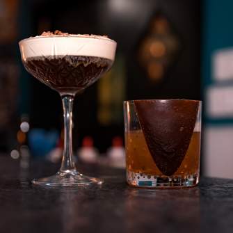 Chocolate based cocktails at Bar32 Chocolate in Atlantic City, NJ.