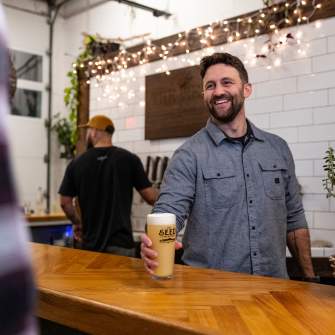Serving up craft brews at The Seed: A Living Beer Project.