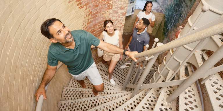 Absecon Lighthouse Interior with talent