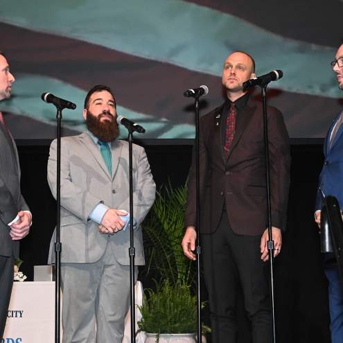 Quartet singers on stage at the 2025 Atlantic City Host Awards.