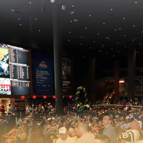 Superbowl party crowd