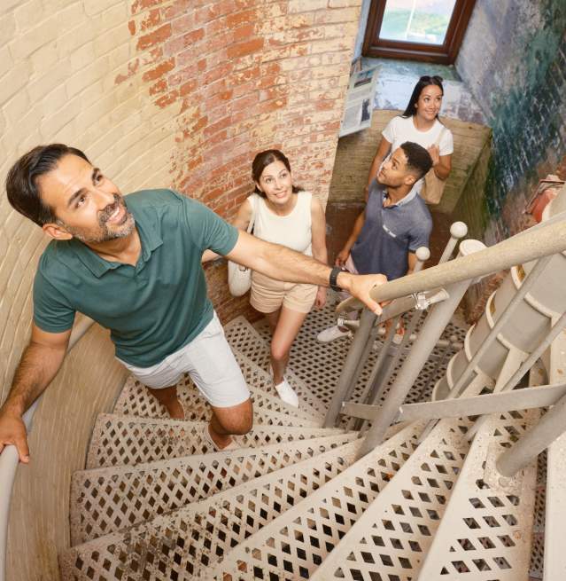 Absecon Lighthouse Interior with talent