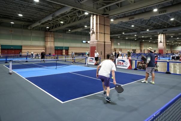 People Playing Pickleball In Atlantic City