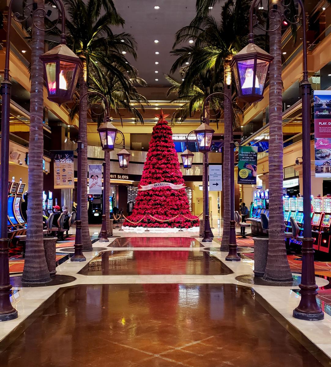 Tropicana Atlantic City Poinsettia Holiday Tree.