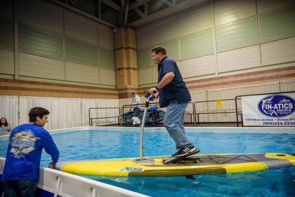 AC Boat Show Paddle Boarding Demonstration