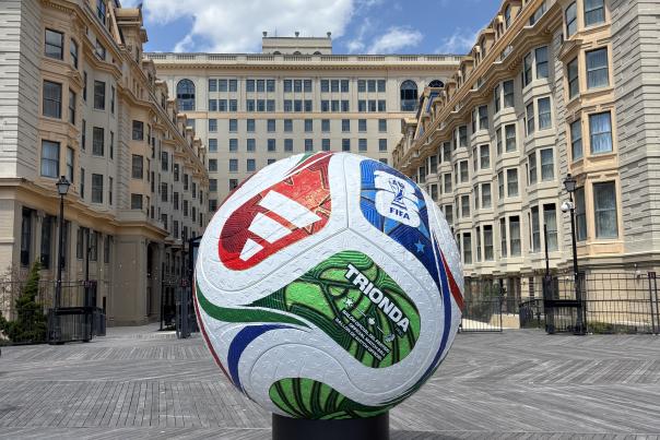 World Cup Trionda Ball Boardwalk Installation