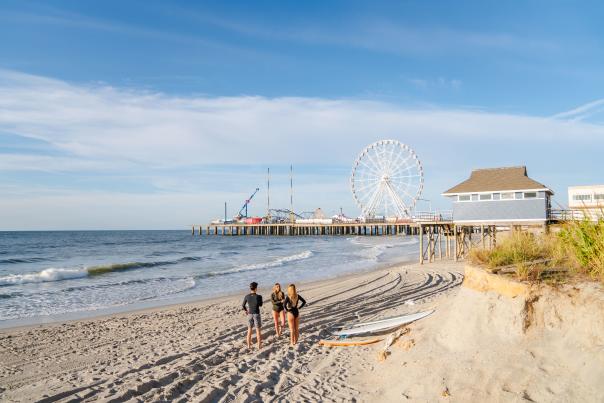 Steel Pier Beach Surfers