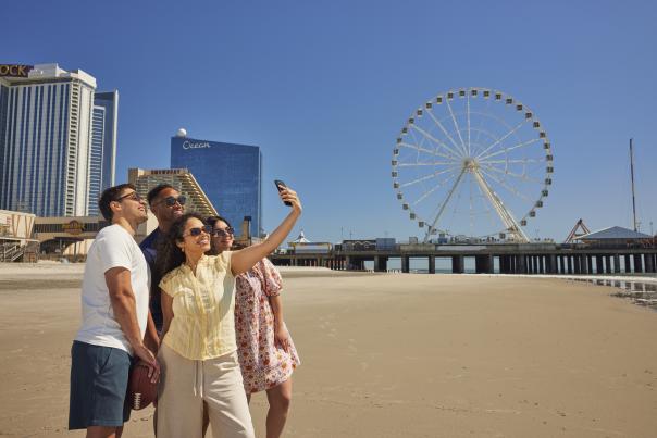 Beach with group talent 1