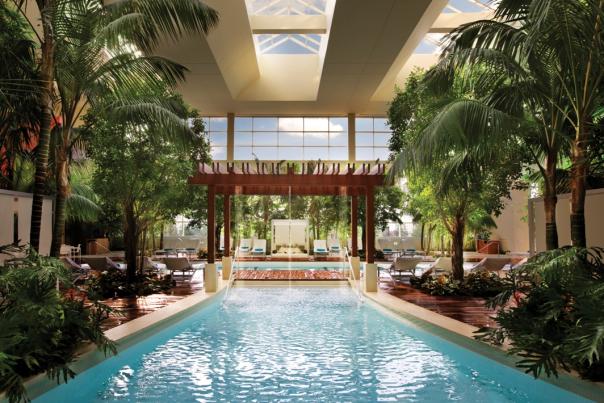 Indoor pool at MGM Tower in Atlantic City