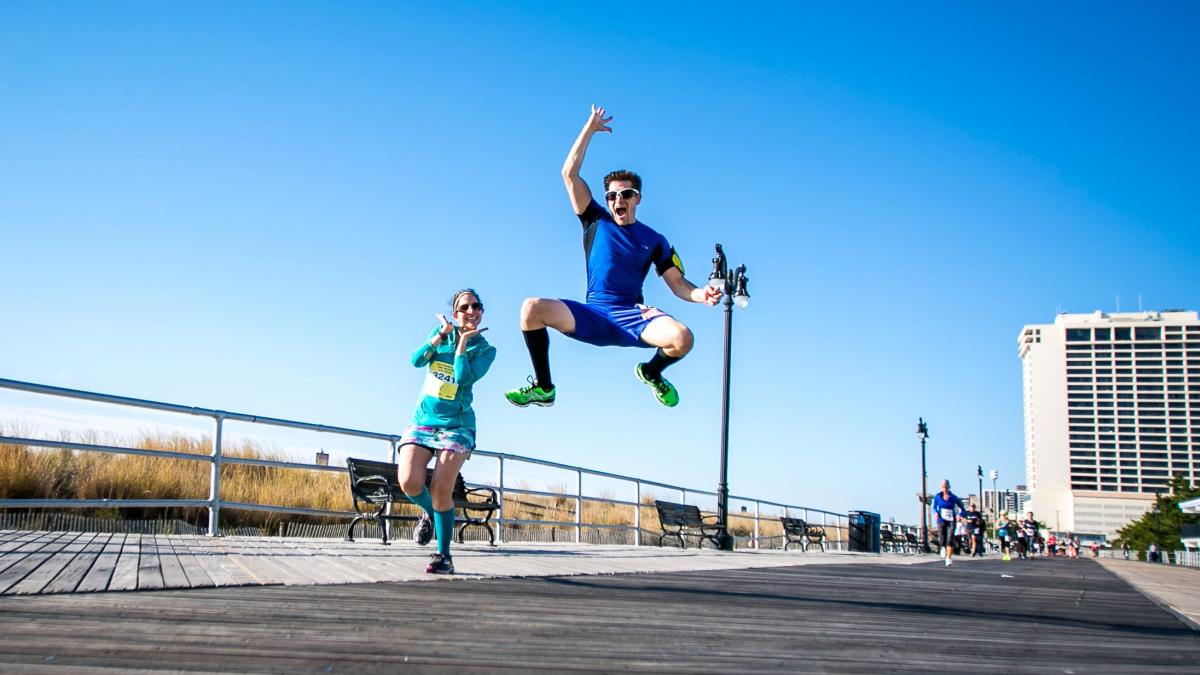 A Couple At The April Fools Run