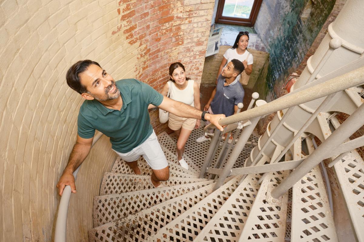 Absecon Lighthouse Interior with talent