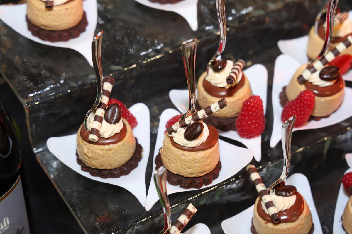 Chef prepared dessert small bites at the Captain's Table event at the Discover Boating Atlantic City Boat Show in 2025.