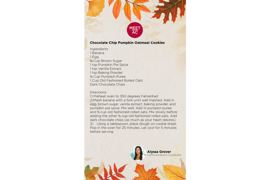 Chocolate Chip Pumpkin Oatmeal Cookies