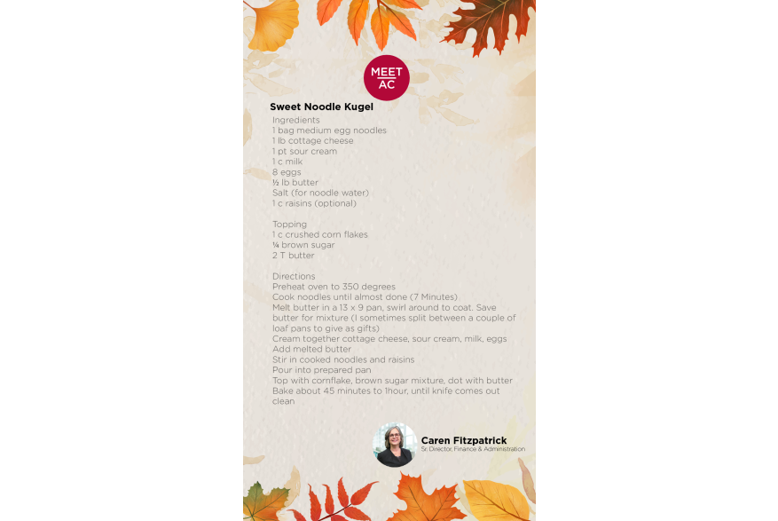 Sweet Noodle Kugel