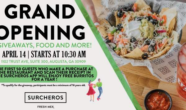 Join us for Surcheros’ Grand Opening Celebration in Augusta, GA!