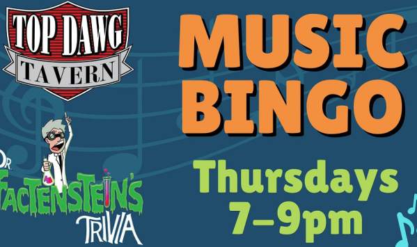 Music Bingo at Top Dawg Tavern