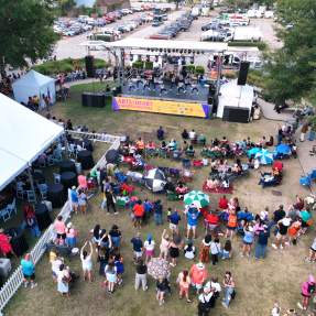 Drone View of Arts in the Heart Festival