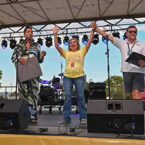 City Leaders on Stage at Arts in the Heart Festival