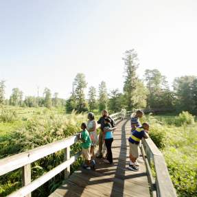 Family Outdoors at Phinizy Swamp Nature Park