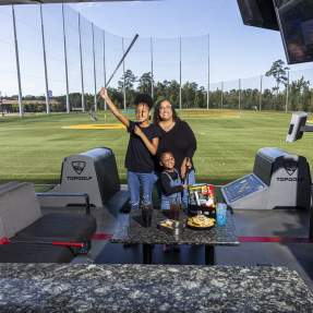 African American Family at Topgolf Augusta