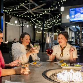 Women Drinking Cocktails at Sole Augusta in Downtown