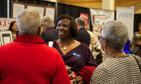 Ladies Talking at a Meeting