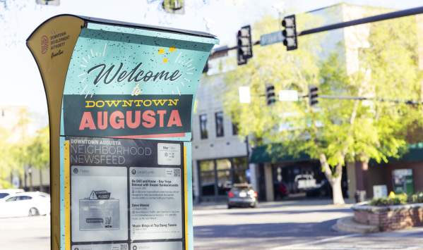 Touchscreen Kiosk in Downtown Augusta