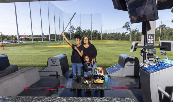 African American Family at Topgolf Augusta