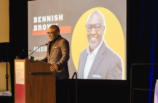 Bennish Brown Speaking at Augusta State of Tourism