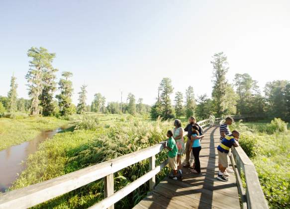 Family Outdoors at Phinizy Swamp Nature Park