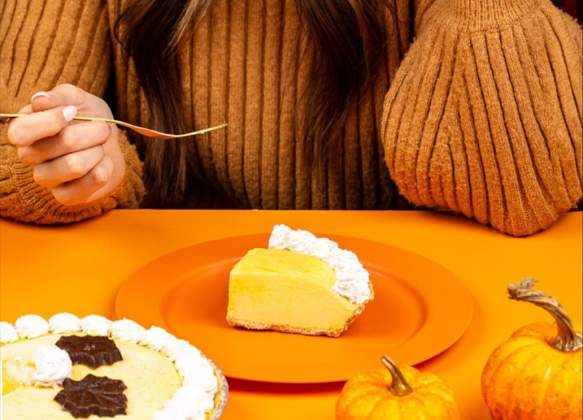 Women Eating Pumpkin Pie