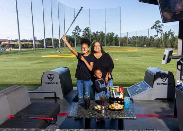Family at Topgolf