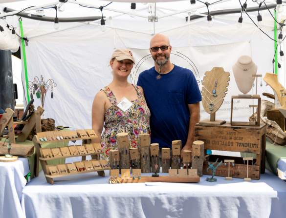 Booth Vendors at Arts in the Heart Festival