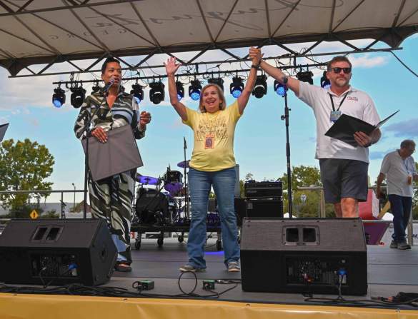 City Leaders on Stage at Arts in the Heart Festival
