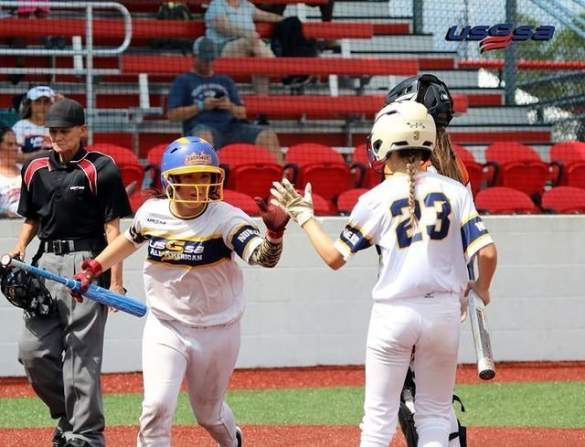 USSSA Military Worlds Softball Tournament | Players Celebrating