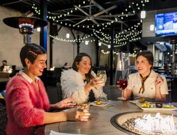 Women Drinking Cocktails at Sole Augusta in Downtown
