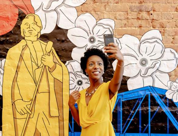 james brown; mural; public art; augusta